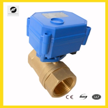 DC5V12V 1'Brass 2way 'motorized ball valve for Auto drain& Water cooling system,Electric brewing system,Heating &cooling